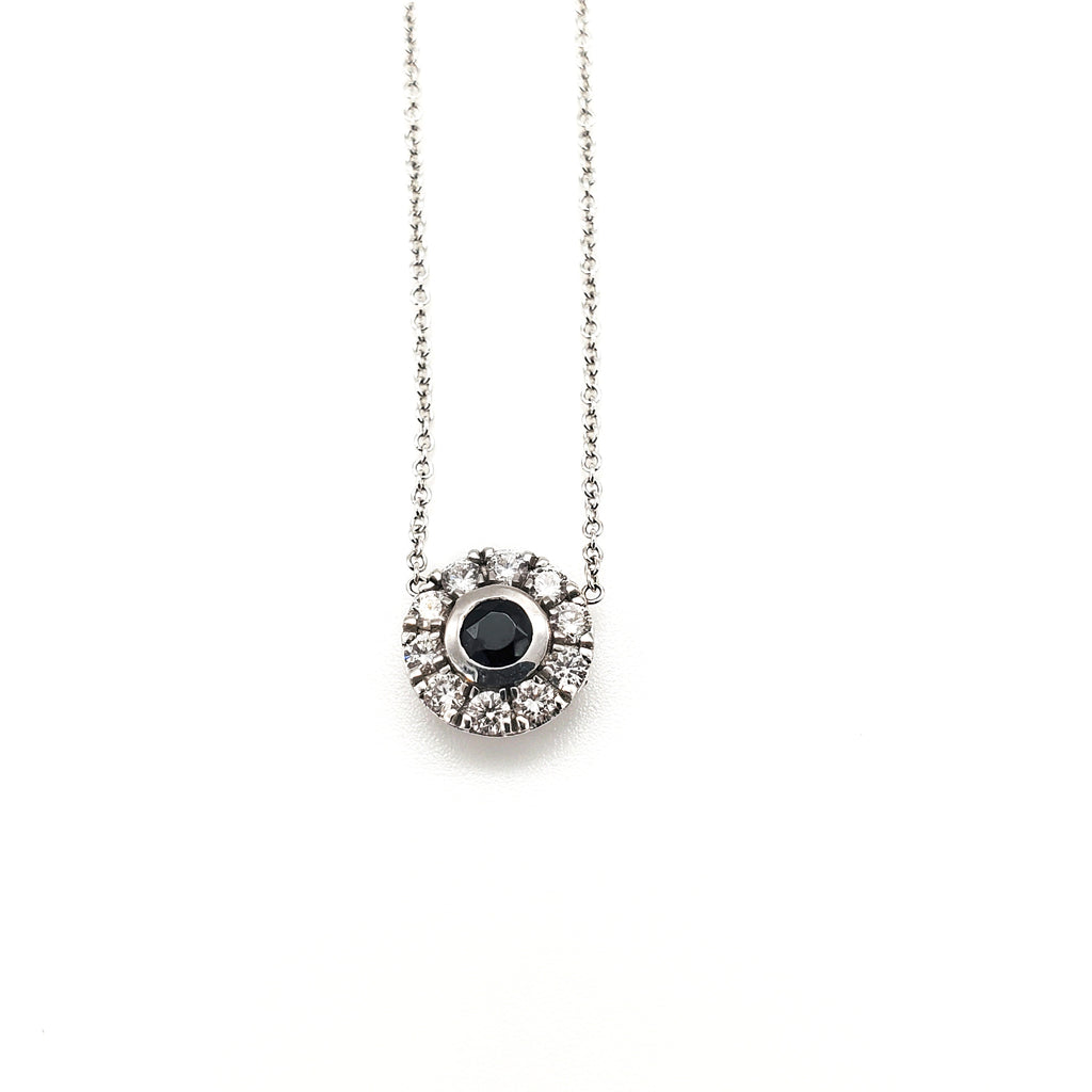 Onyx & Diamond Pendant image 0