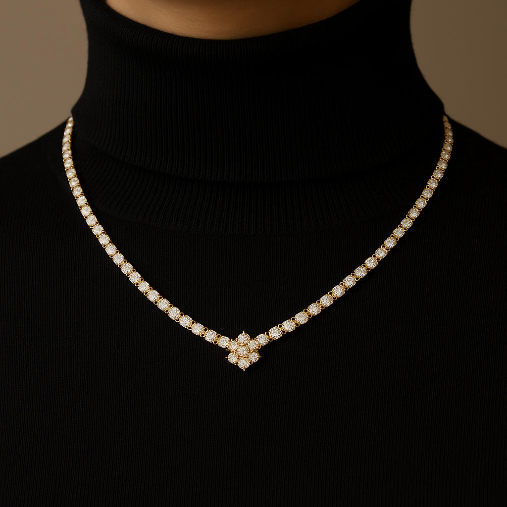 Elysian Bloom Diamond Necklace image 0