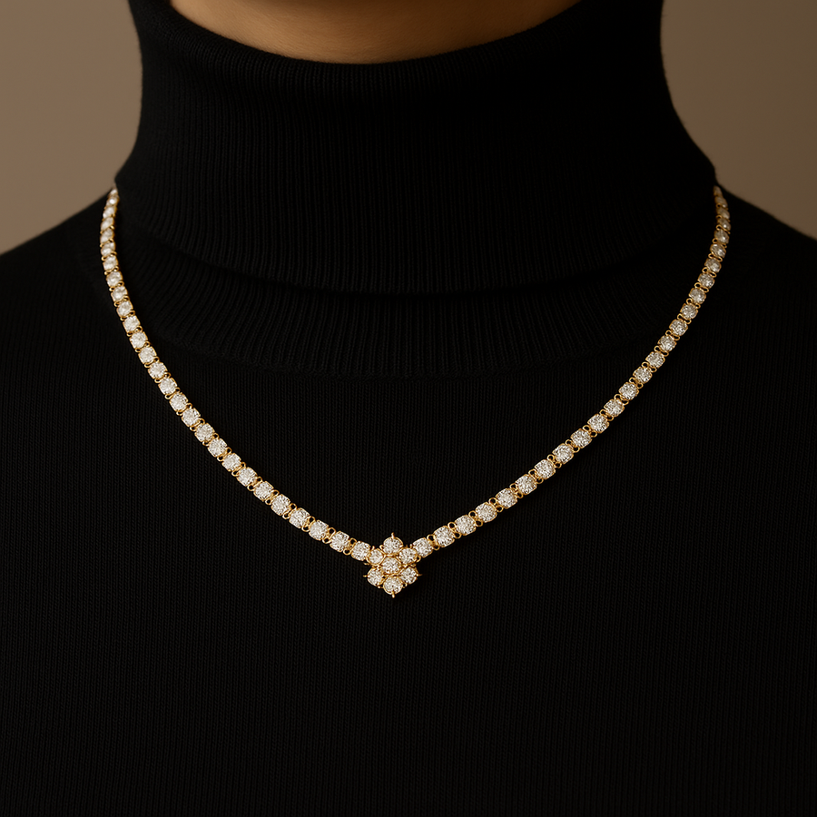 Elysian Bloom Diamond Necklace
