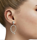 Pear Shape Diamond Dangle Earring image 0