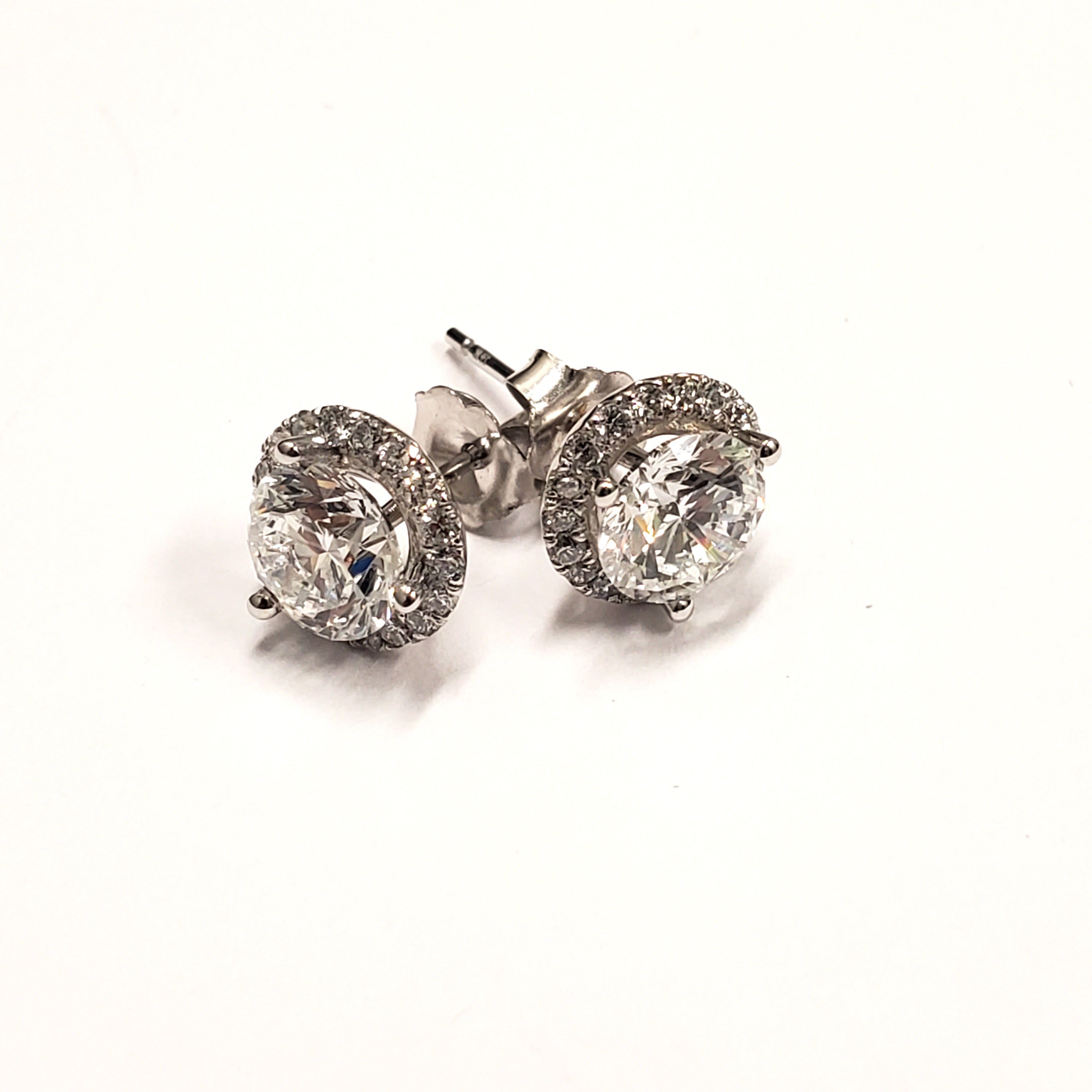 Martini Halo Stud Earring image 3