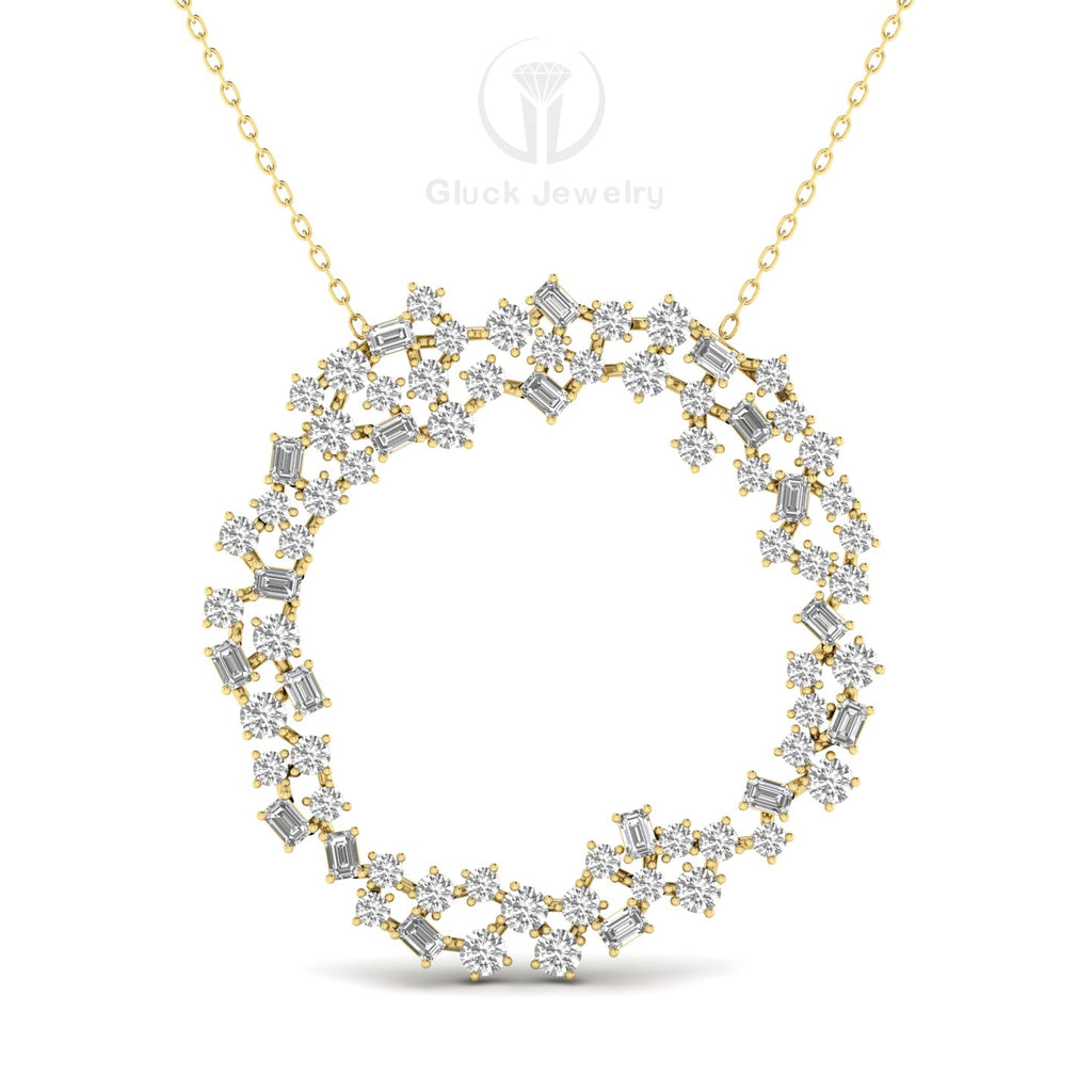 Full Moon Diamond Pendant image 5