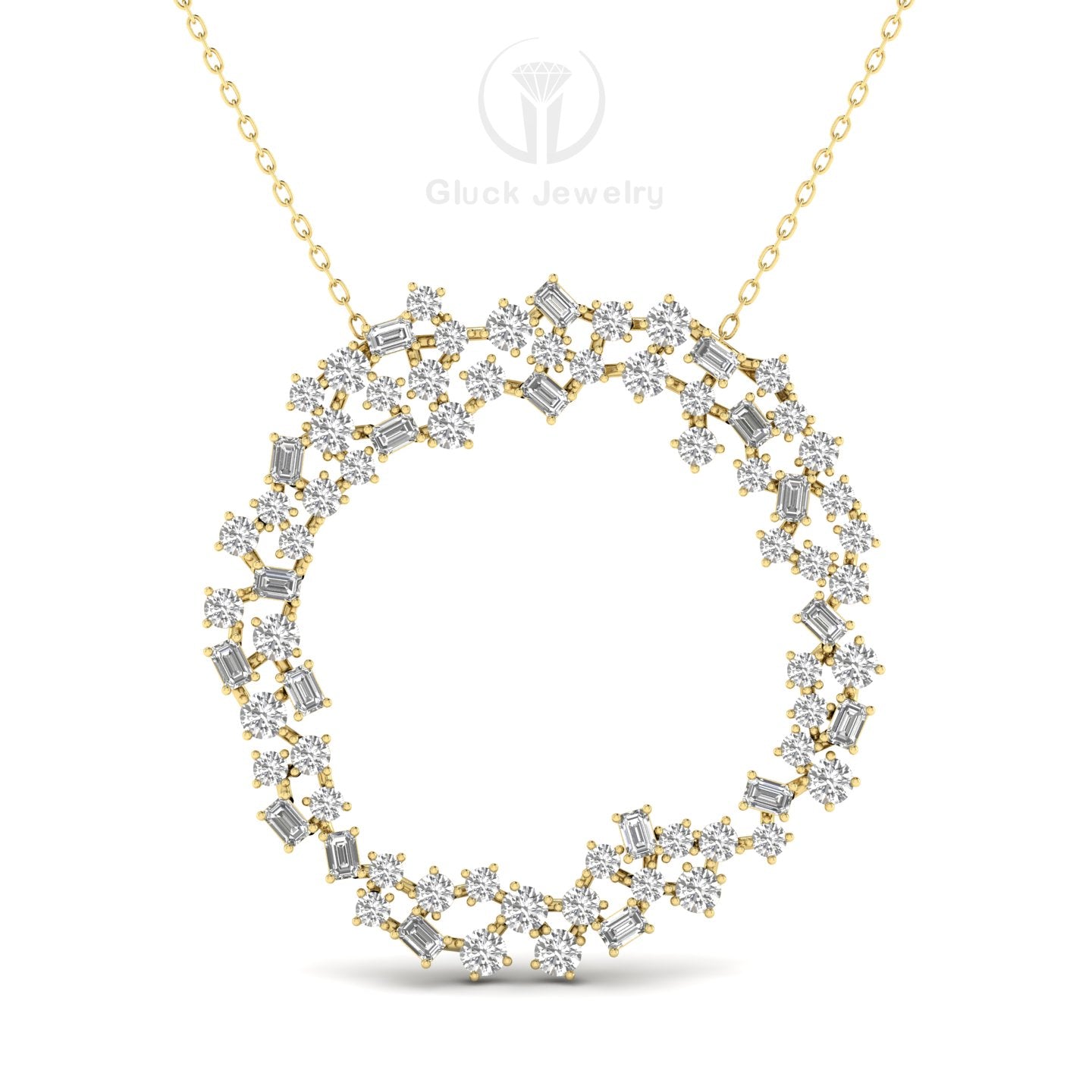 Full Moon Diamond Pendant image 5