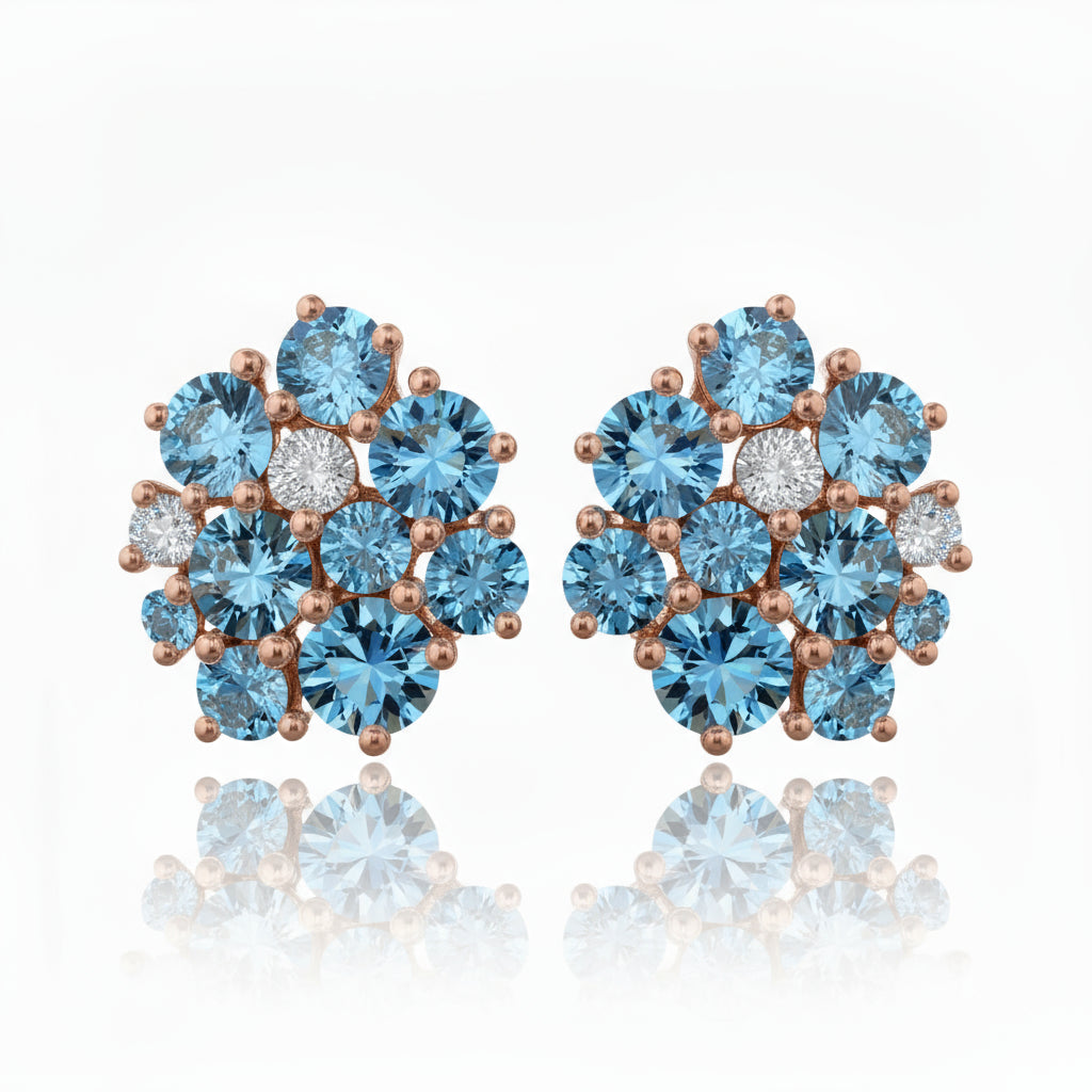 Eternal Cluster Diamond Earring image 2