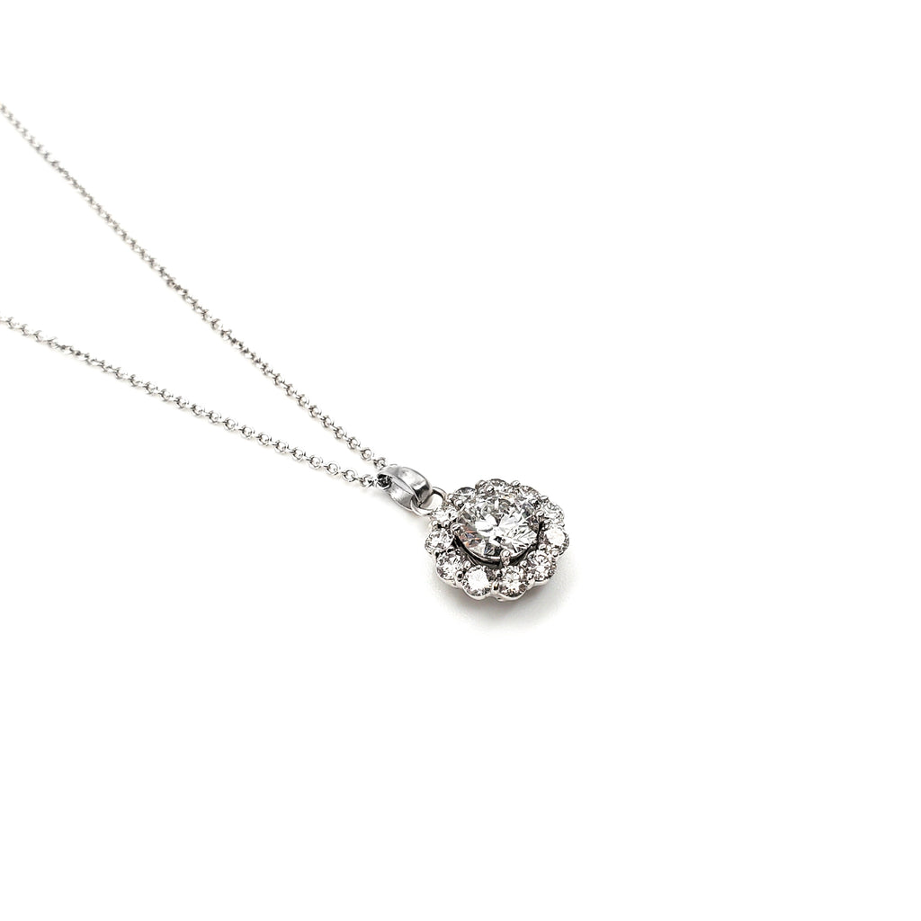 1 carat Halo Pendant image 1