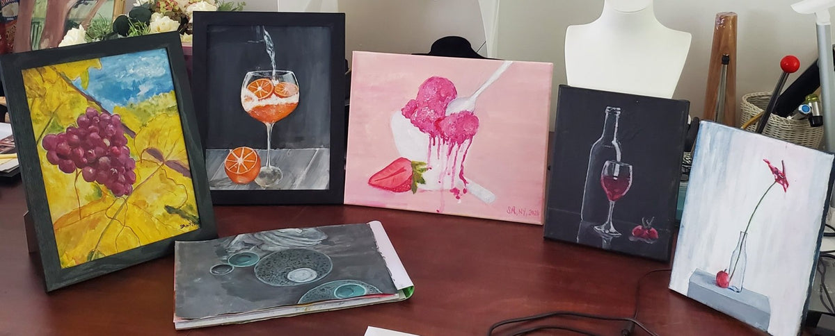 Acrylic still lifes