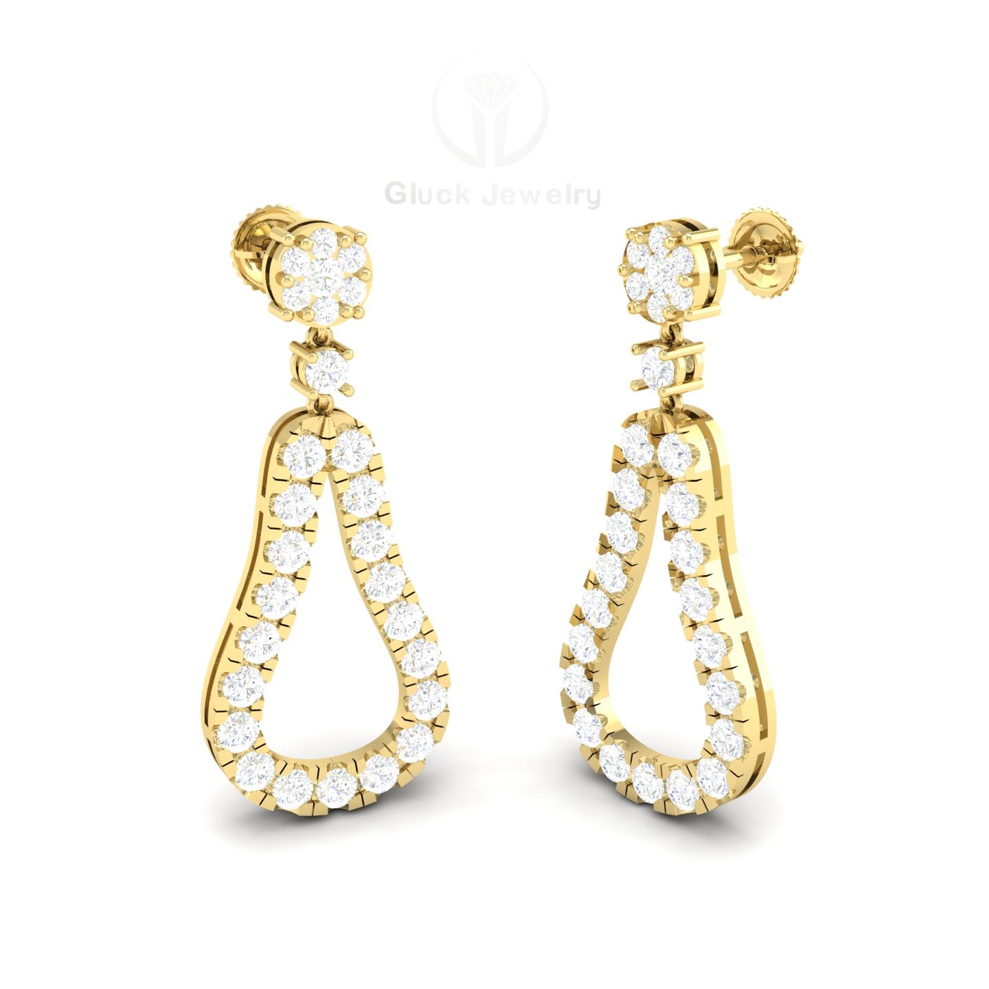 Pear Shape Dangle Earring image 4