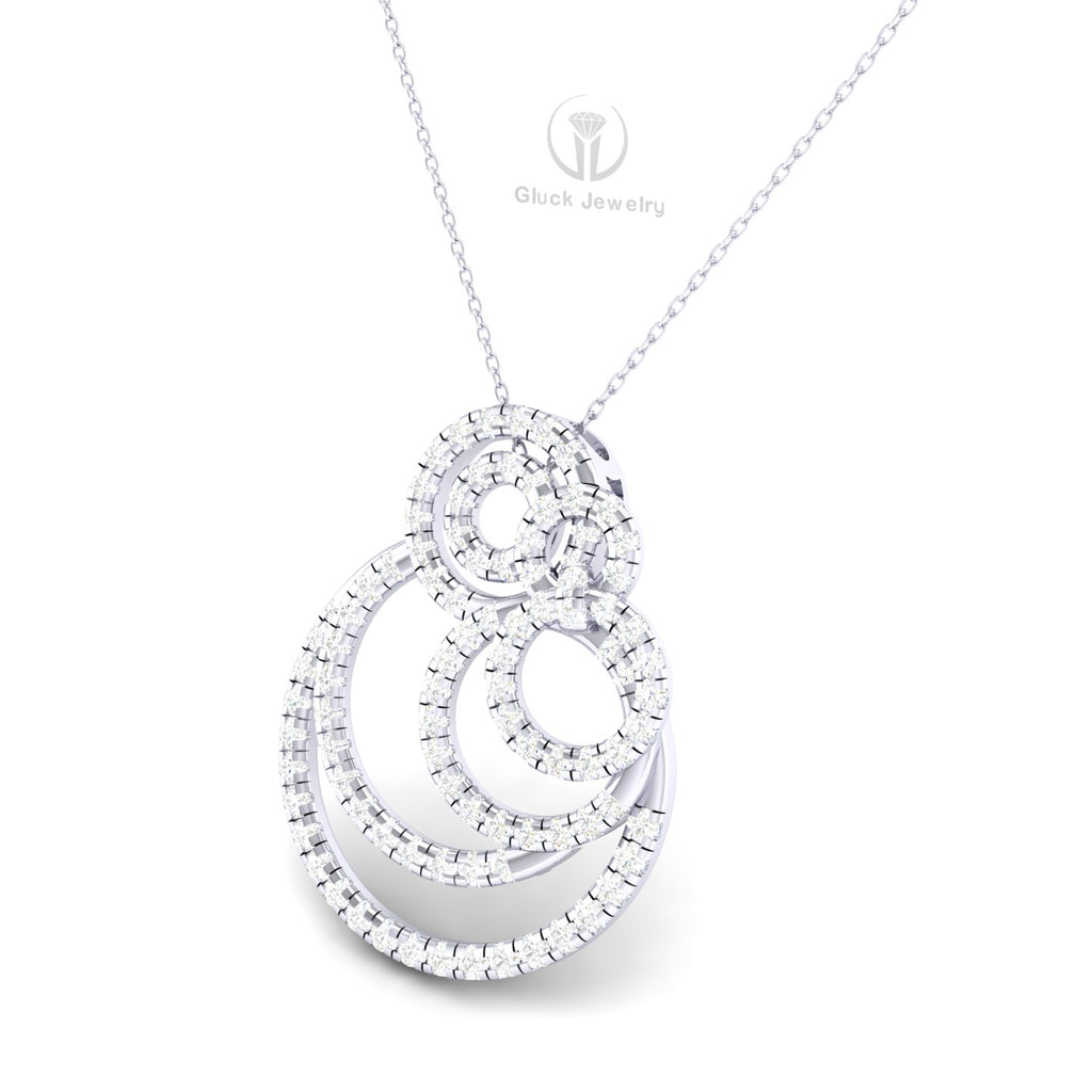 Circular Diamond Pendant image 3