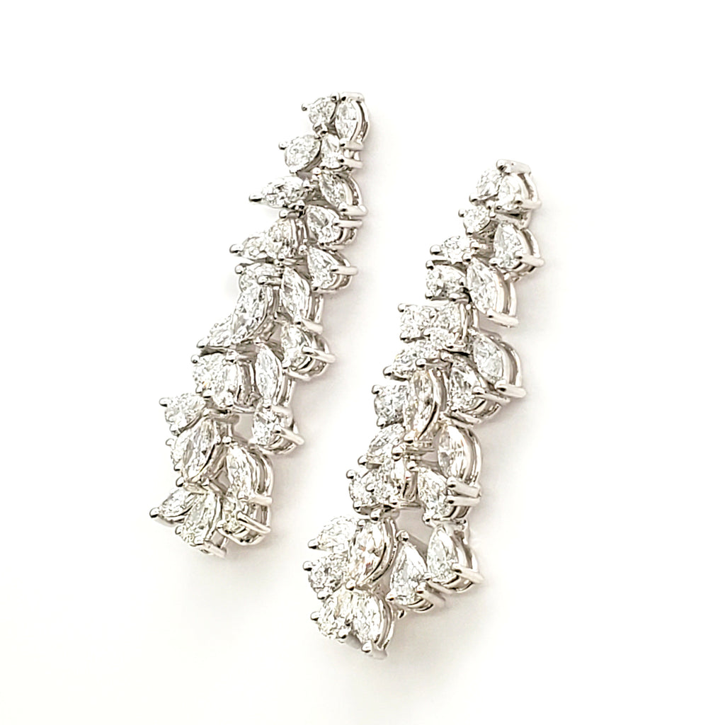 Marquise & Pear Diamond Earring image 1