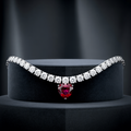 Crimson Heart Radiance Diamond Necklace image 0