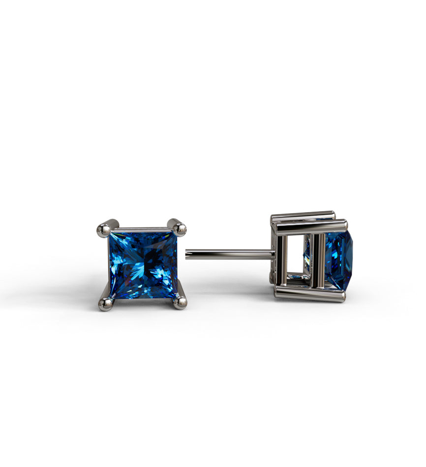 Princess Cut Stud Earring image 8