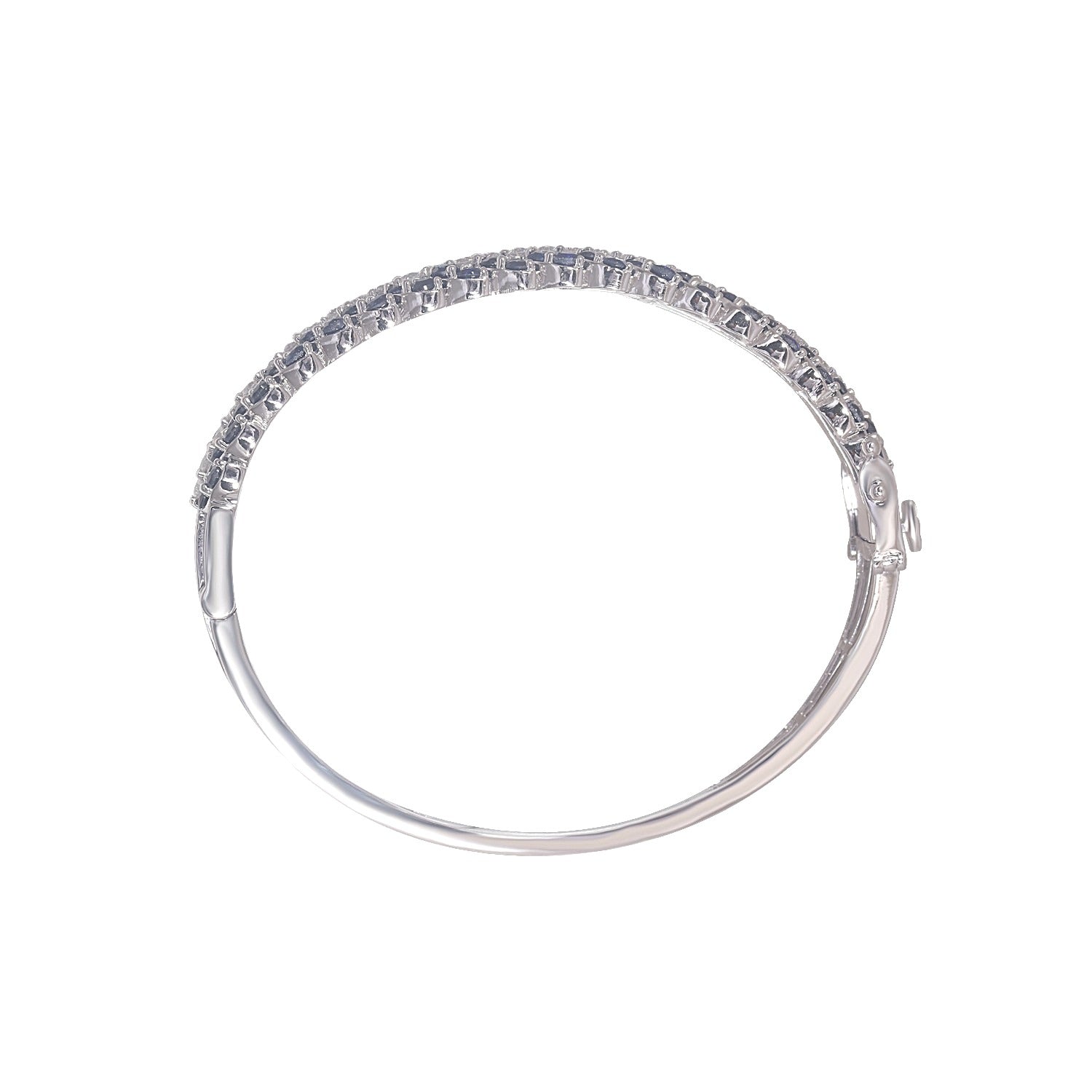 Diamond & Ruby Wave Design Bangle image 12