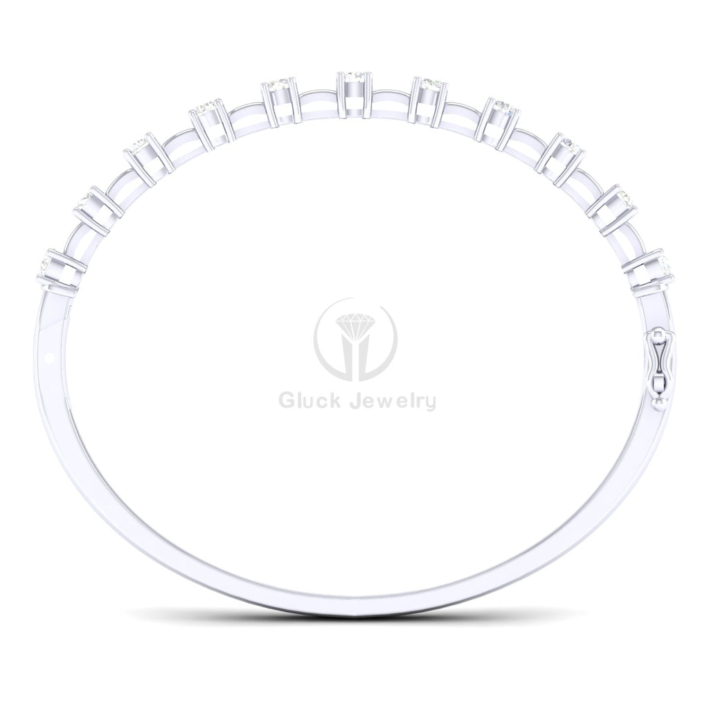 Eleven Round Basket Setting Bangle image 1