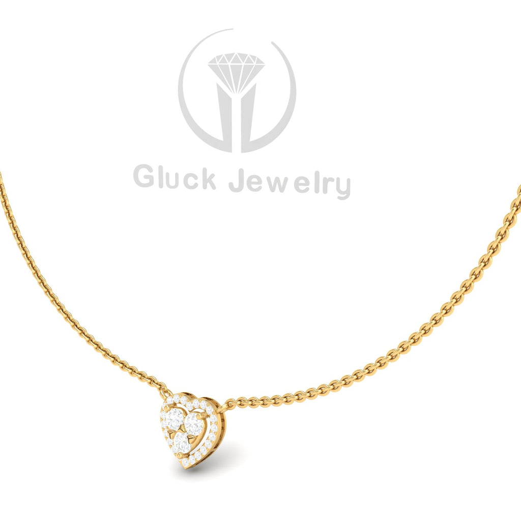 Halo Heart Pendant image 5