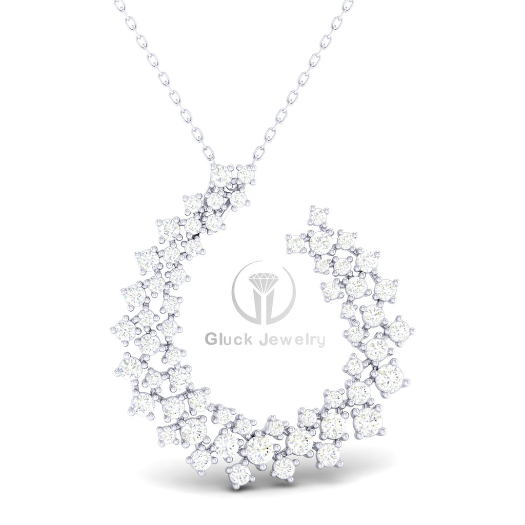 Open Circle Lab Grown Diamond Pendant image 8