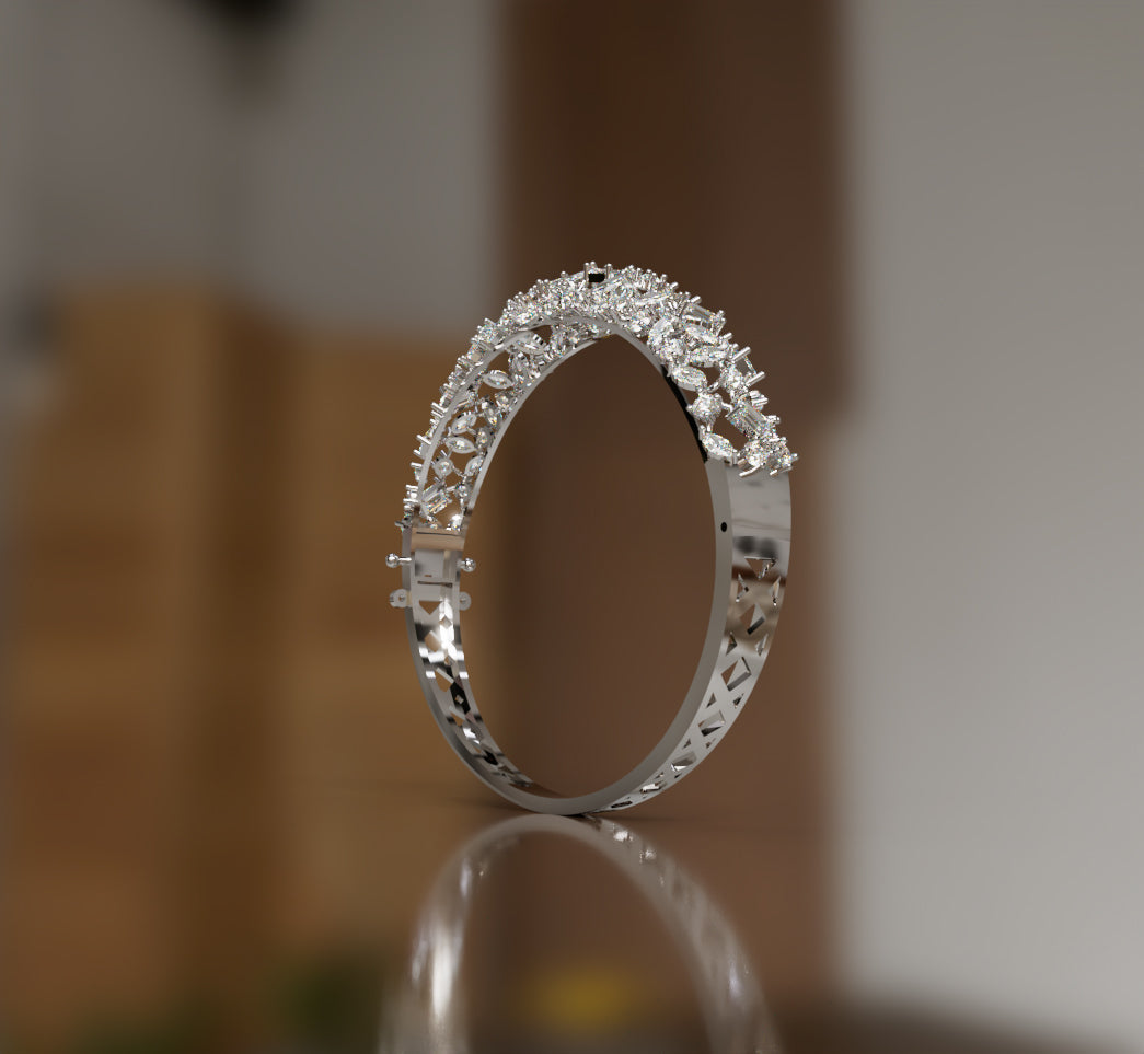 Fancy Shapes Mix Diamond Bangle image 7