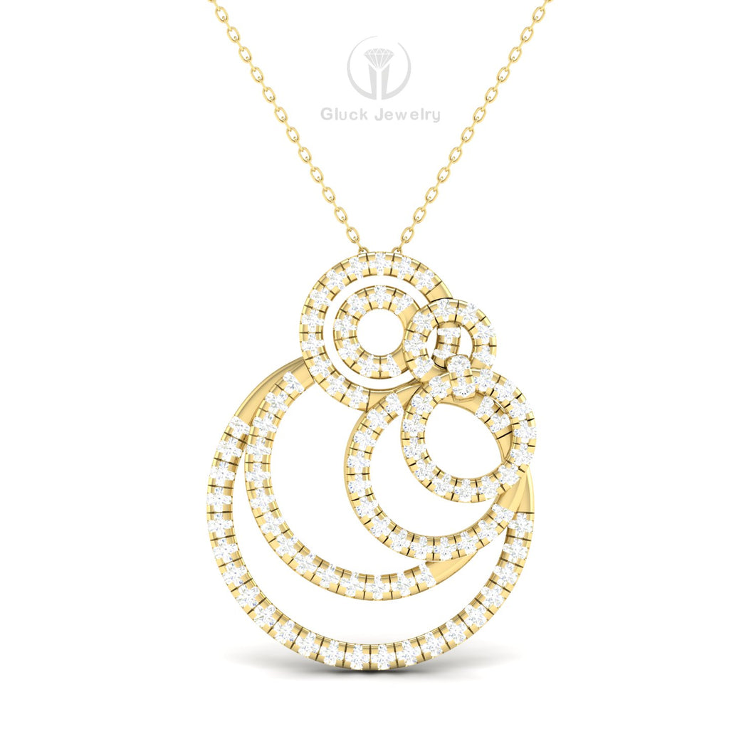 Circular Diamond Pendant image 4
