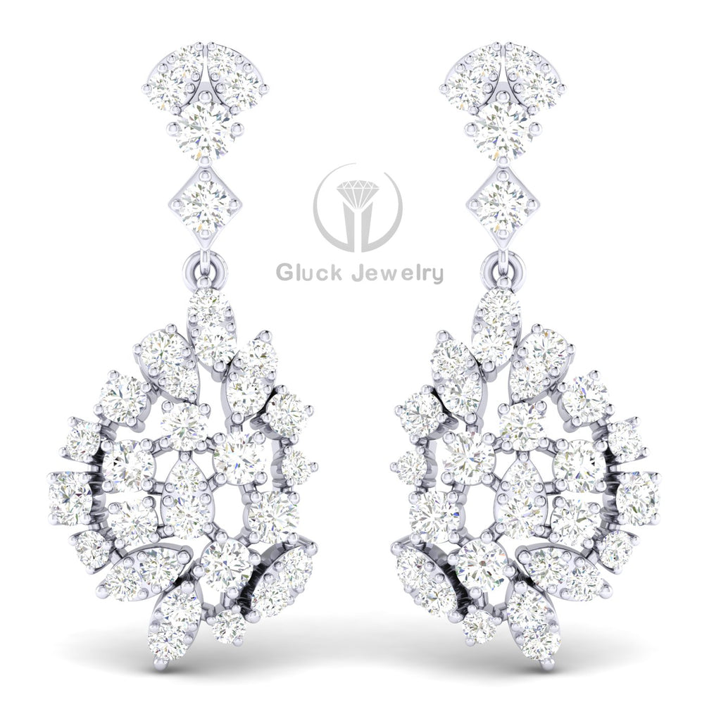 Diamond Dangle Earring image 3