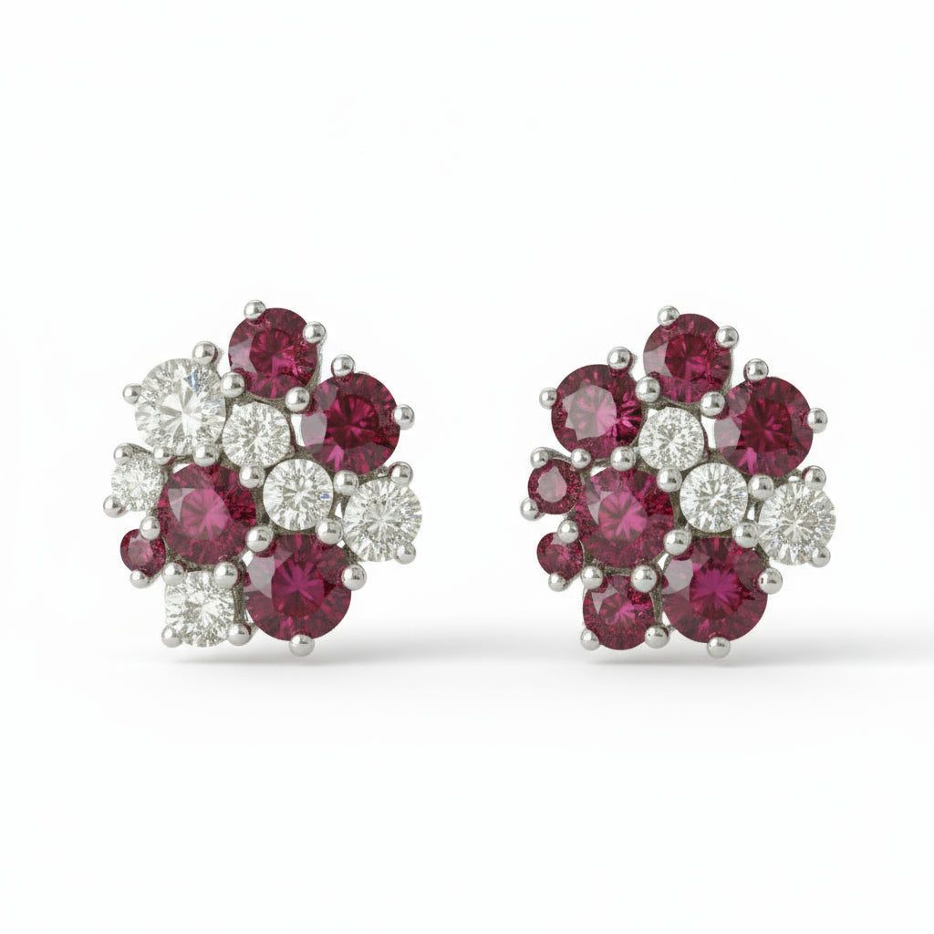 Eternal Cluster Diamond Earring image 10