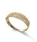 Round Cluster Diamond Bangle image 0