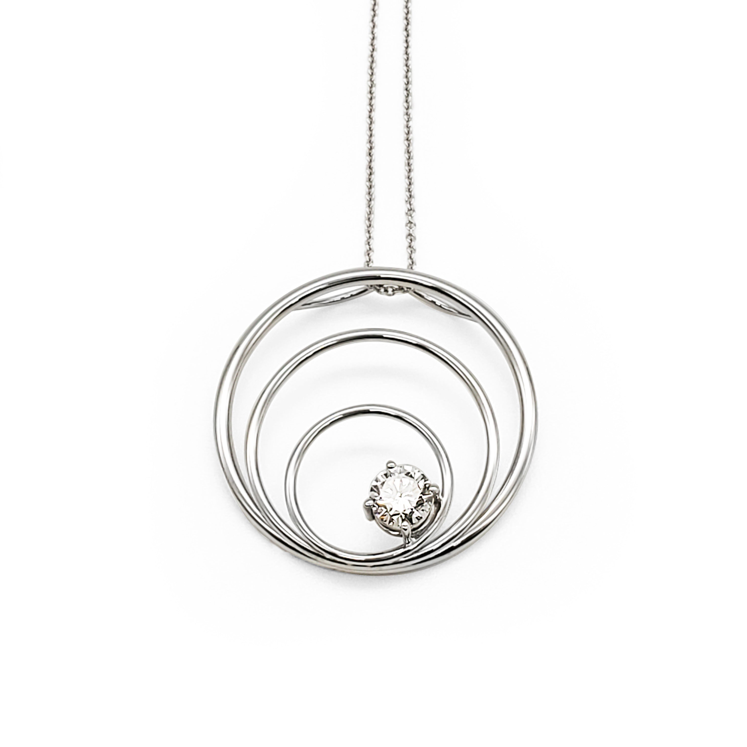 1 Carat Diamond Circle Pendant image 0