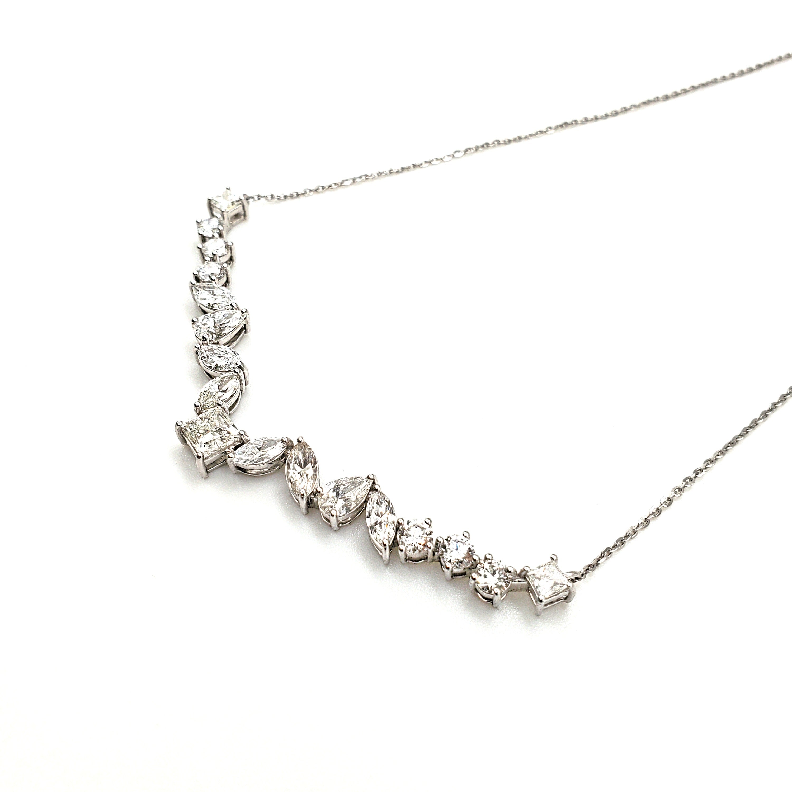 Fancy Shape Diamond Necklace image 2