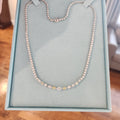 Fancy Shapes Center Diamond Tennis Necklace image 0