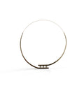 Solid 3/4 Way Satin Gold Diamond Necklace image 0