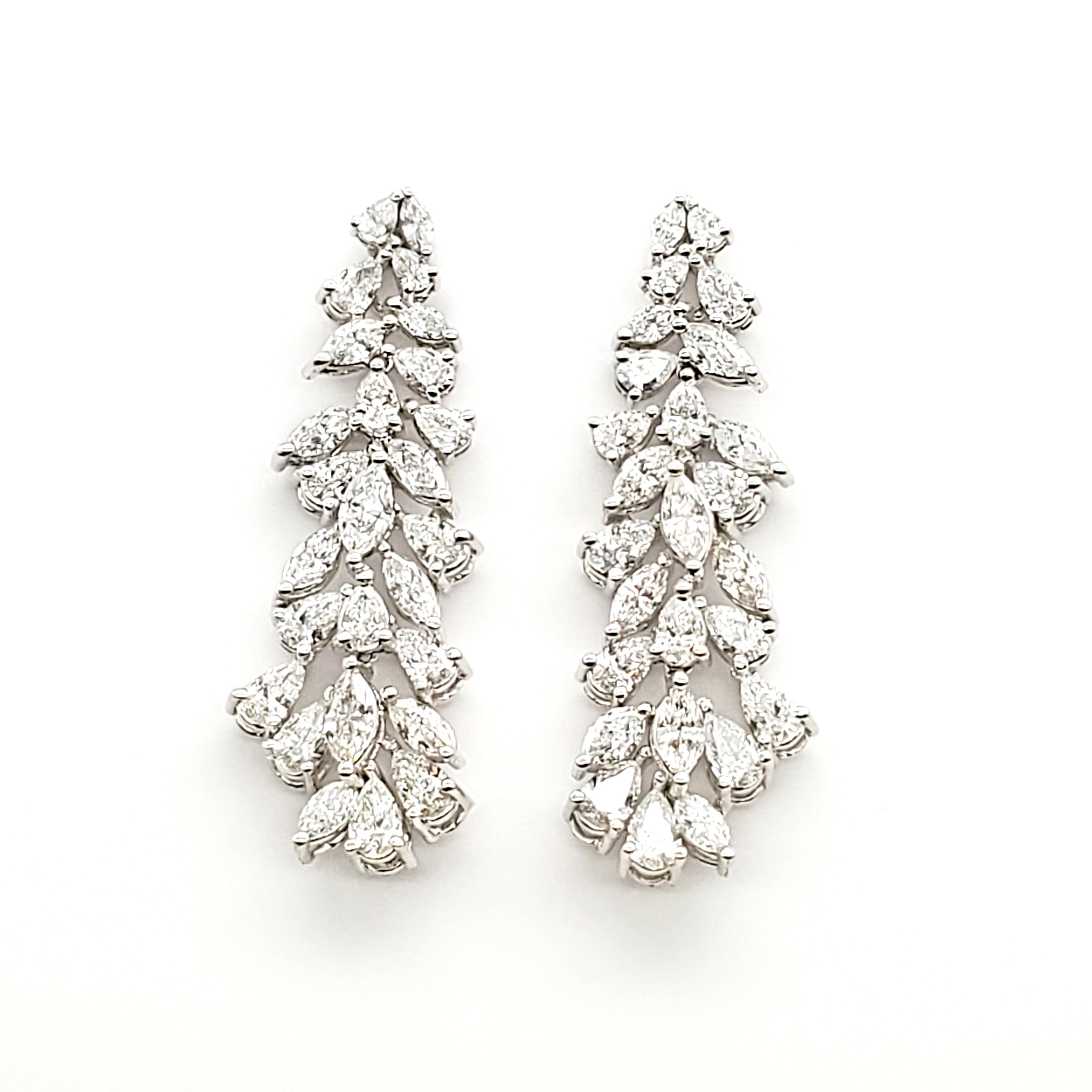 Marquise & Pear Diamond Earring image 0