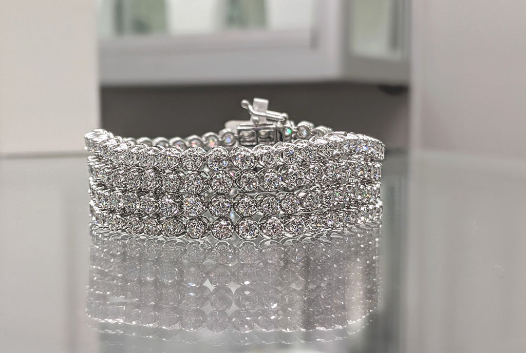Four Row Tennis Diamond Bracelet image 2