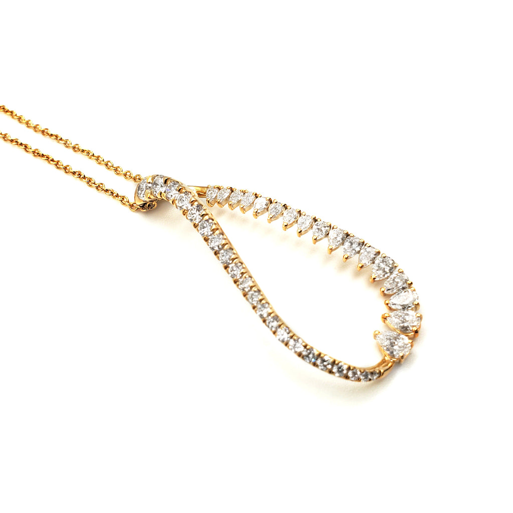 Open Tear Drop Pendant image 2