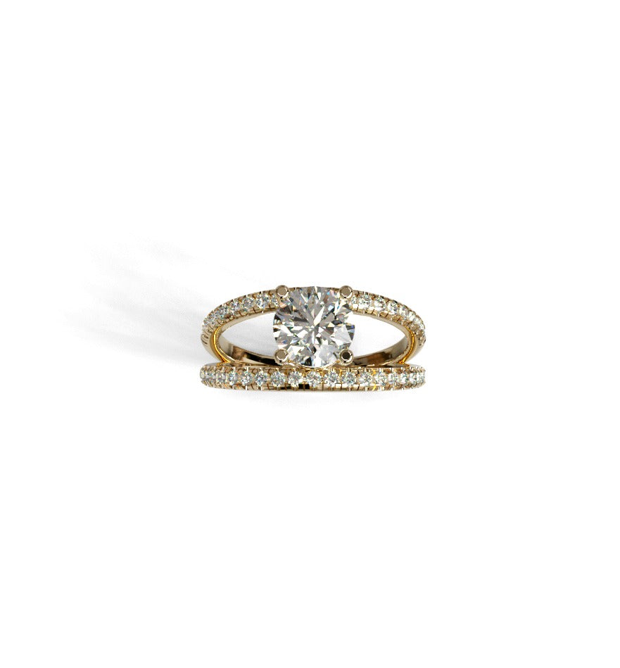 Split Shank Diamond Engagement Ring image 6