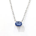 Oval Genuine Gem Stone  Stud Pendant image 0