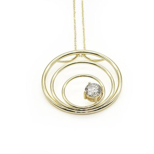 1 Carat Diamond Circle Pendant image 1