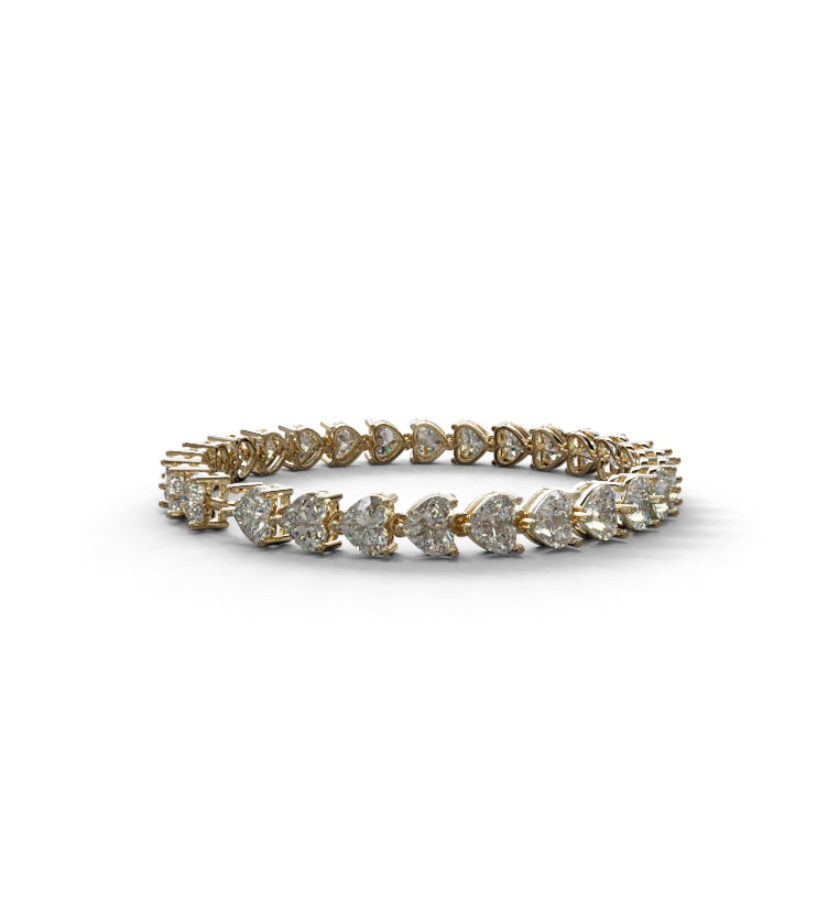 50pts Heart Shape Diamond Bracelet image 0