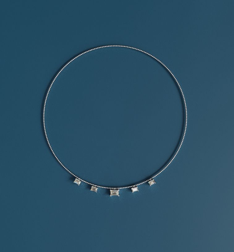 Selected Emerald cut necklace image 2