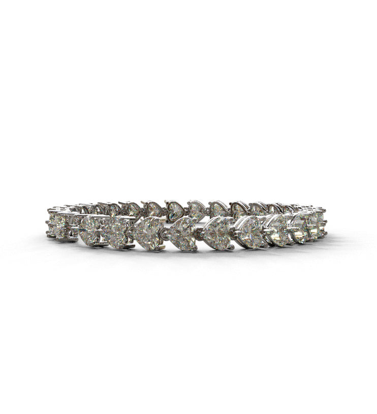 50pts Heart Shape Diamond Bracelet image 2