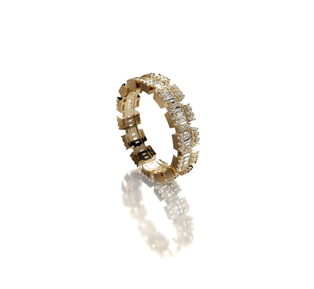 Baguette and Round Eternity Band image 0