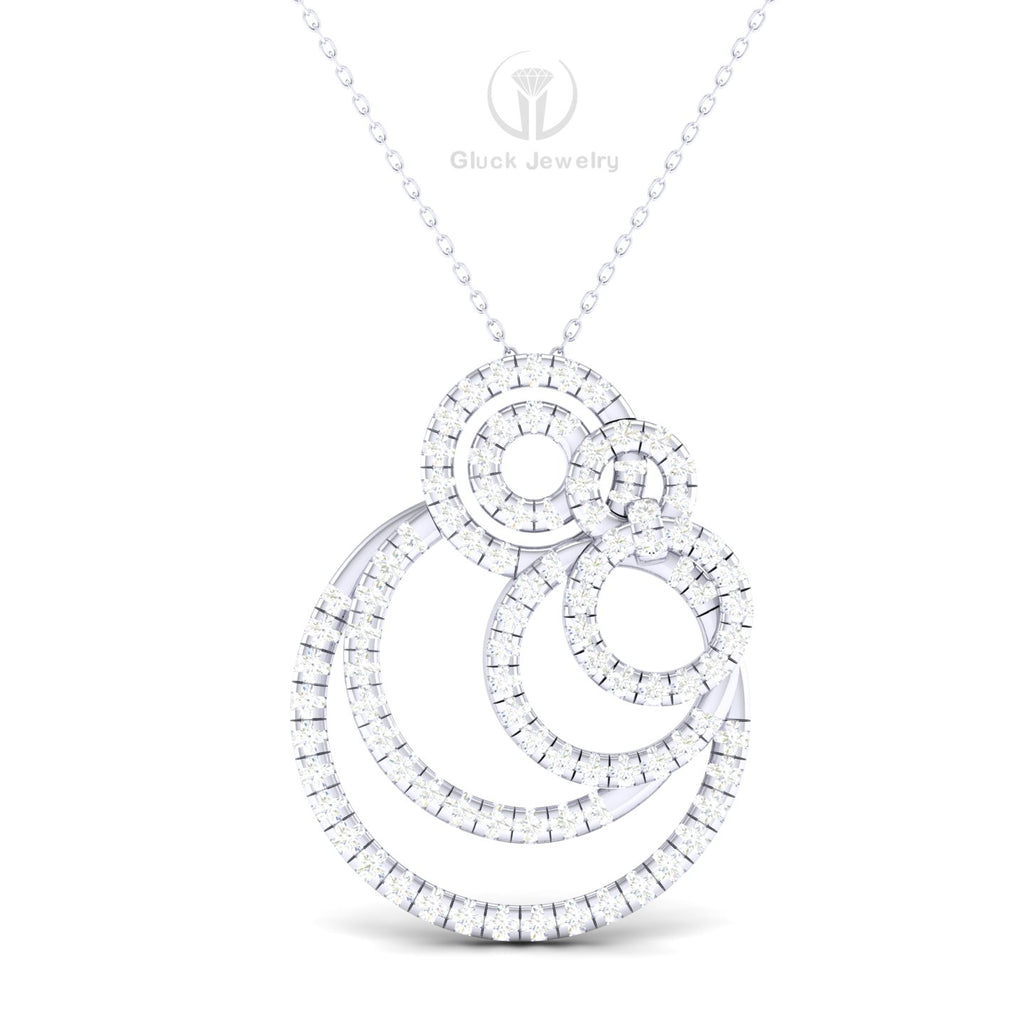 Circular Diamond Pendant image 6