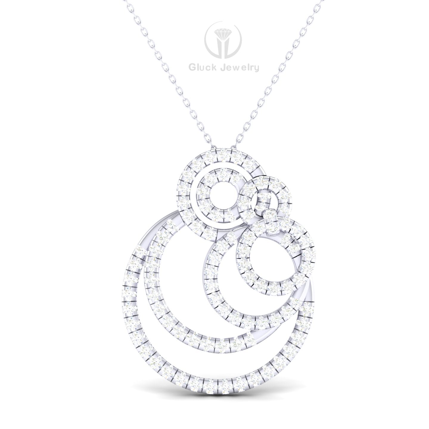 Circular Diamond Pendant image 6