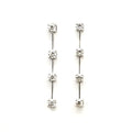 Drop Earring with Round Diamonds image 0
