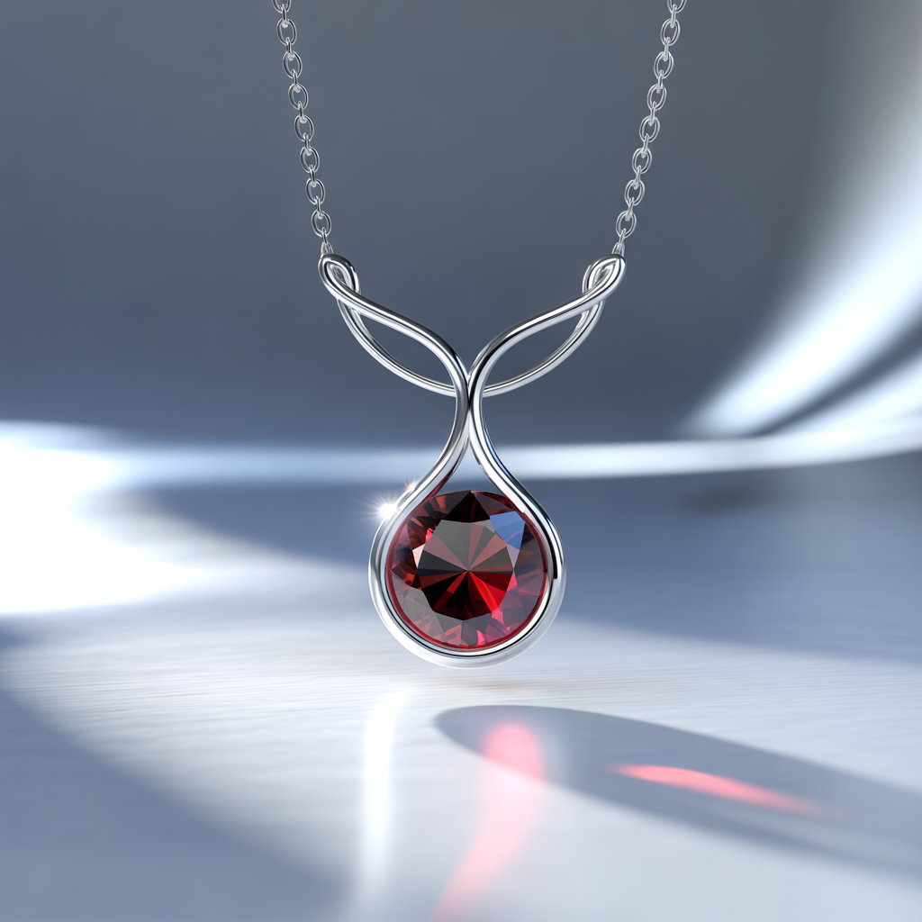Crimson Tides Garnet Pendant image 9