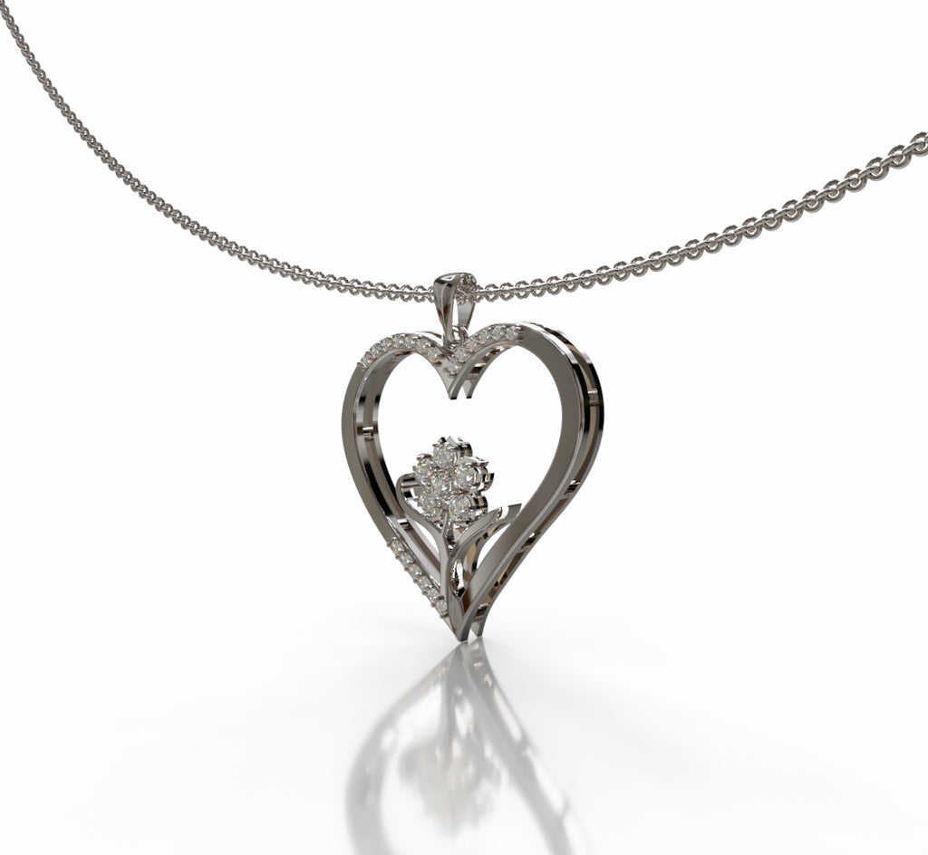 Heart Flower Pendant image 7