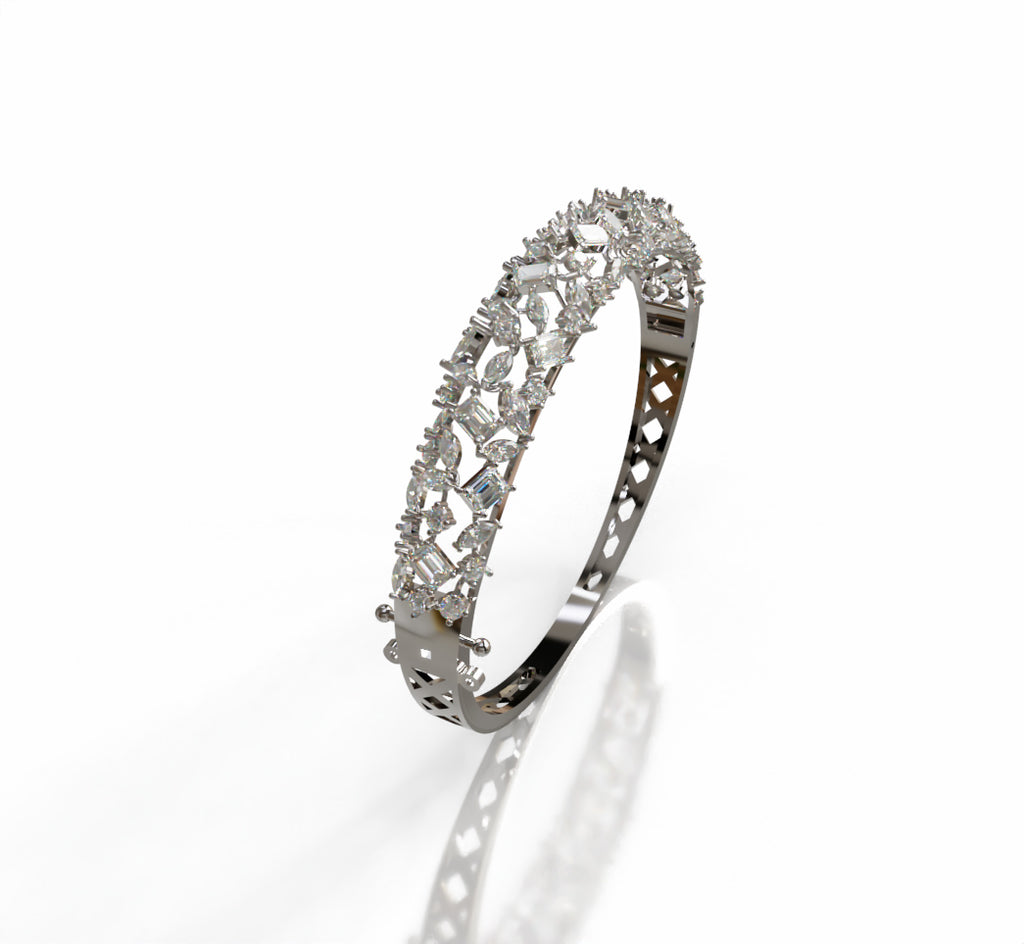 Fancy Shapes Mix Diamond Bangle image 10
