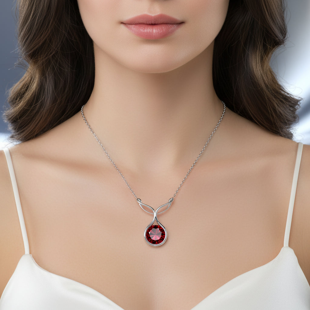 Crimson Tides Garnet Pendant image 8