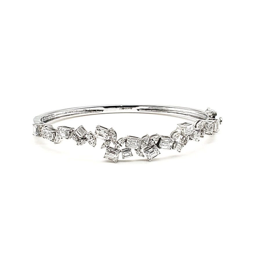Emerald & Marquise Cluster Bangle