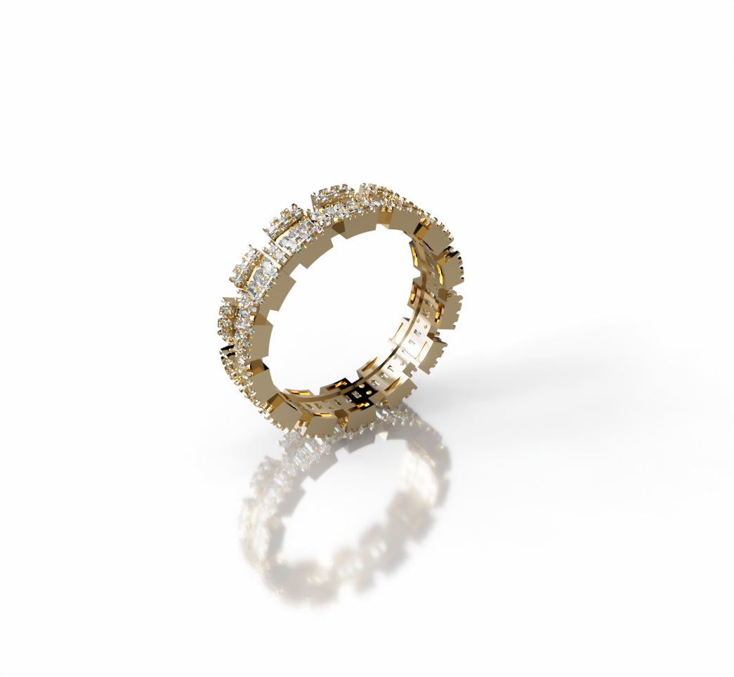 Baguette and Round Eternity Band image 4