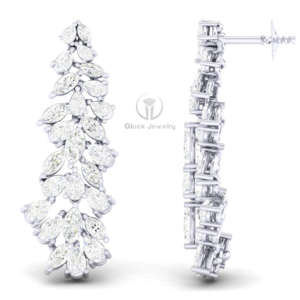 Marquise & Pear Diamond Earring image 5
