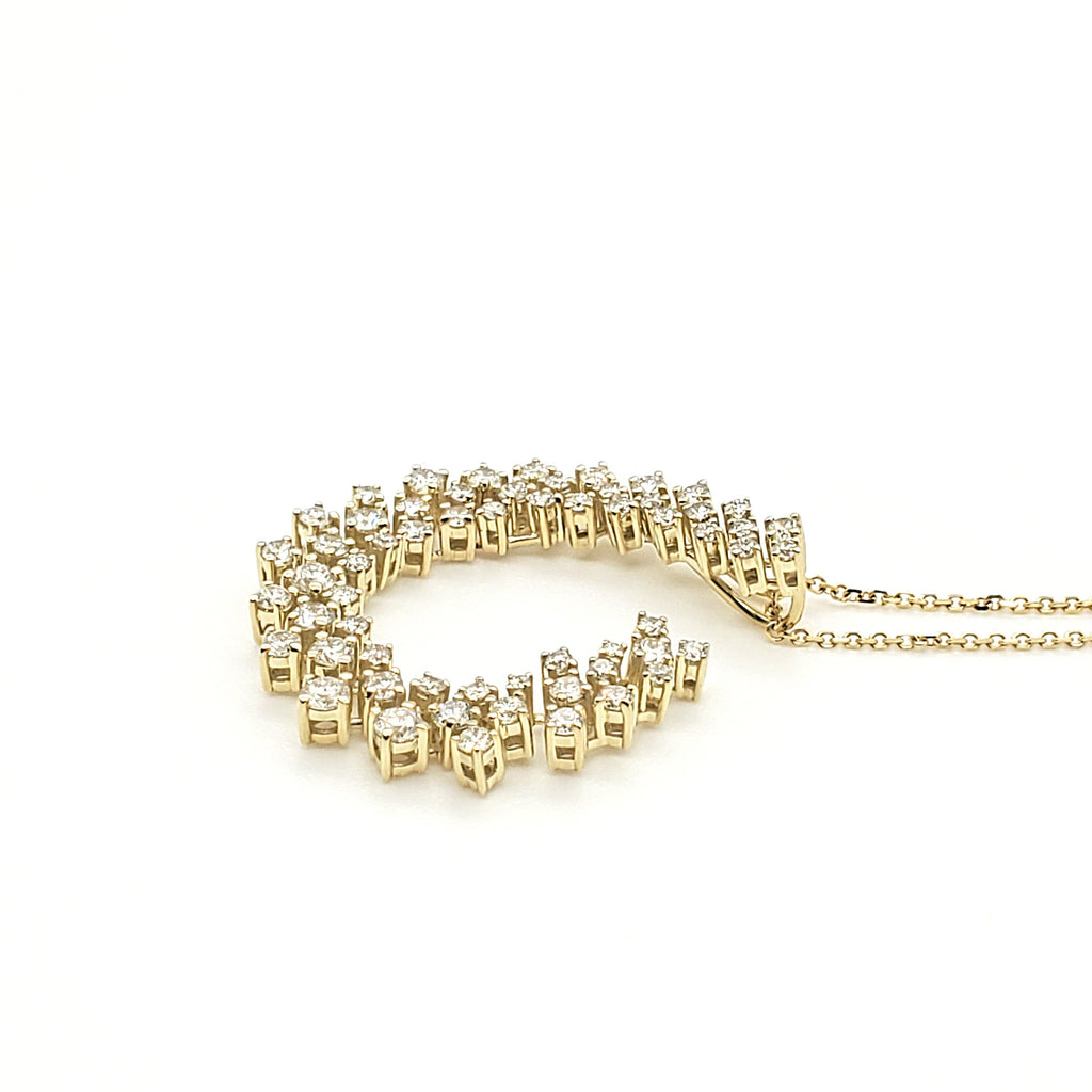 Open Circle Lab Grown Diamond Pendant image 2