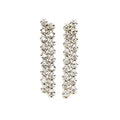 Double Row Diamond Dangle Earring image 0